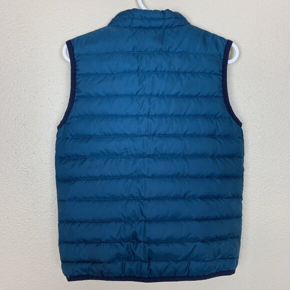 Patagonia Toddler 4T Down Sweater Puffer Vest Teal Zip Pockets Insulated - Picture 3 of 15